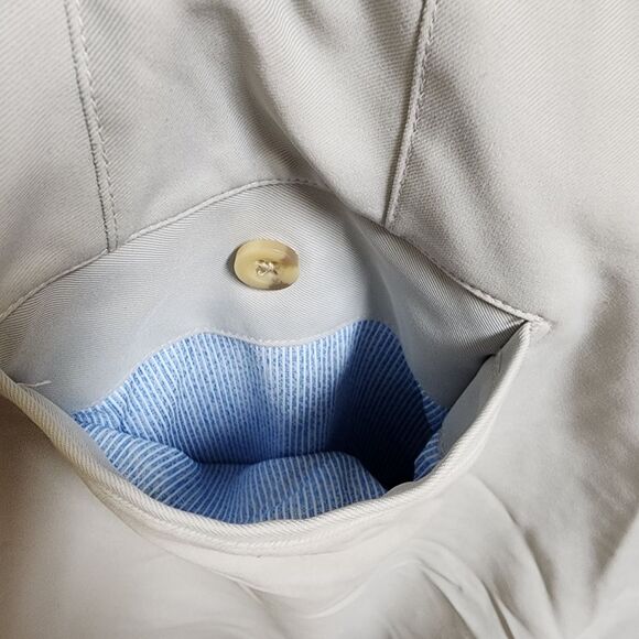 Peter Millar Crown Shorts Mens 42 Gray Chino Flat Front Golf Performance Preppy - Picture 9 of 9